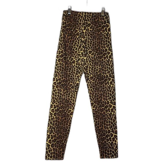 Styles To Go Leggings Womens Small Brown Leopard Animal Print Stretch Pants USA - Picture 4 of 4